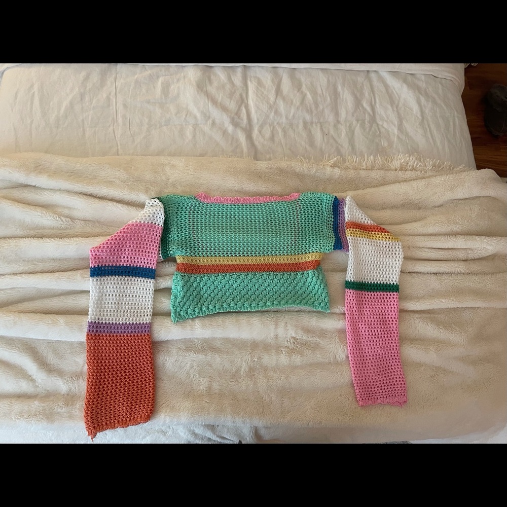 Colorful knit sweater - Picture 3 of 3